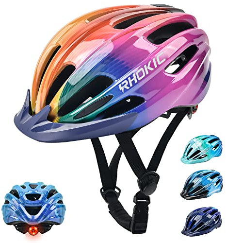 Kopobob K-222-Colorful, Casco Unisex Bambino, Multicolore, 50-57CM