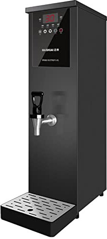 Water Boiler, Commercial Water Heaters for Hot Drinks for Milk Tea Shop Hotel, 35L 45L 55L 65L Hot Water Boiler with Temperature Display and Timer switch, 40-100° Temperature Adjustment(Color:Black,S
