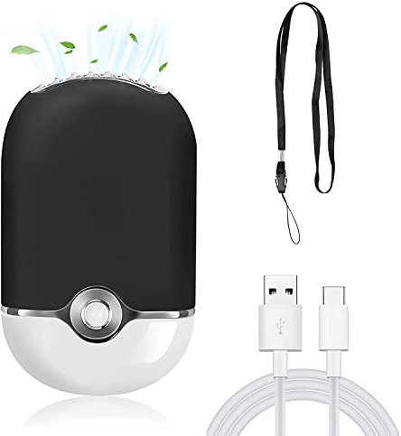 krofaue Eyelash Fan,Updated USB Rechargeable Eyelash Fan Dryer Mini & Portable Lash Fan Dryer for Eyelash Extensions - Handheld Fan,Neck Fan,Desk Fan 3 in 1（type-c）