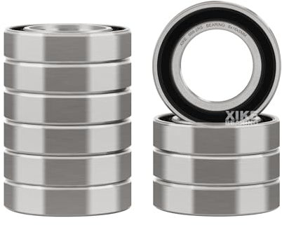 XiKe 688-2RS Kugellager mit Doppeldichtung 8x16x5mm Chromstahl und Vorgeschmiert, 688RS Miniatur-Rillenkugellager, 10er Pack