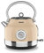 Sogo Retro Vintage acero INOX y esmalte (Beige, Hervidor 2200W)