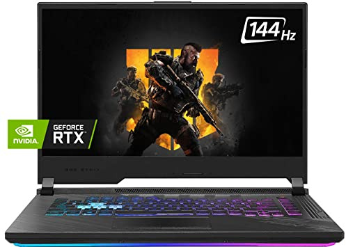 ASUS 2022 ROG Strix G15 Gaming Laptop,15.6” 144Hz IPS Type FHD, 10th Gen 10750H, GeForce RTX 2070, RGB KB, Black, Windows 10 Pro (64GB RAM, 1TB PCIe SSD)