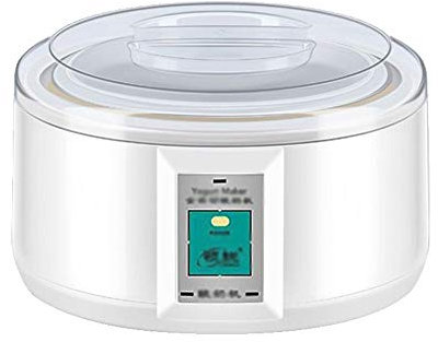 HMTE Yaourtière Yaourtière Automatique avec bocaux Outil Multifonction Yaourtière Natto Riz Vin Cornichon Doublure en Acier Inoxydable Sorbetière