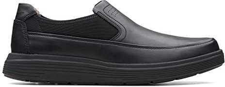 Clarks Un Abode Go Loafer Leather Shoes in Black Size 6