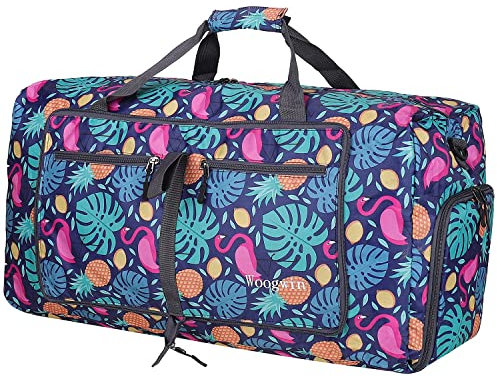 ehsbuy 60L Reisetasche Groß Faltbare Sporttasche Herren Damen mit Schuhfach Taschen Wasserdicht Saunatasche Travel Bag für Sports Urlaub Gym Übernachtung