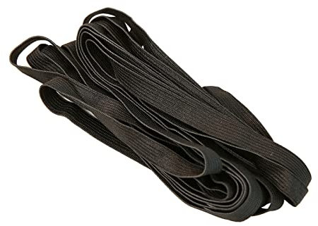Gummiband Schwarz 10mm Breit - 5 Meter Gummilitze Elastisches Gummibänder Nähen Zum Nähen für Hosengummi DIY Handwerk Stoffe zum Nähen Nicht Leicht Verformbar Elastisches Farbband