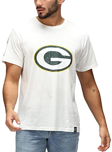 Re:Covered Shirt - NFL Green Bay Packers Ecru weiß - XL