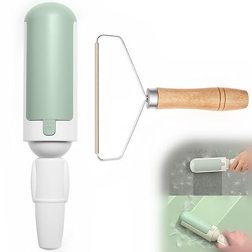 JETOP Reusable Pet Hair Remover Roller, Pet Hair Remover Brush and Carpet Hair Remover Tool, Sticky Lint Rollers for Cat and Dog, Pet Fur Remover for Carpets, Couch, Furniture and Laundry