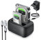 ORICO Dualschacht Festplatten Docking Station USB 3.2 Gen 1 Festplattengehäuse für alle Standard 2.5 und 3.5 HDD/SSD bis 2x20 TB mit 12V 3A Netzteil, Werkzeuglos und UASP Unterstützung (DD28C3)