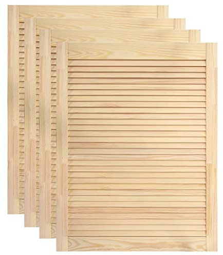 Bussandri Exclusive - Lamellentüren 4 Stk. Massivholz Kiefer 69x49,4 cm