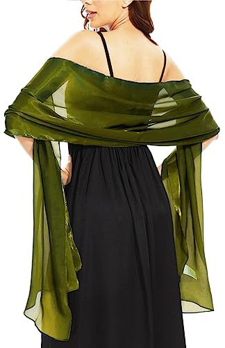 Xinlong Stola Damen Festlich für Braut Brautjungfer Lang Stola Schal Elegant für Hochzeit Abendklei Brautkleider Abendparty Formale Party 220 cm x 70 cm