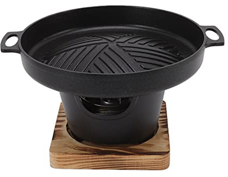 Tissting Parrilla De Barbacoa Portátil, Mini Parrilla De Barbacoa A Prueba De Palos Parrilla De Barbacoa De Mesa Portátil Sin Humo, Parrilla De Barbacoa Coreana para El Hogar(7.9 Inch)