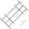 BULANED Fenstergitter Verstellbar mit 3 Querstäben, Fenstergitter Einbruchschutz, Fenstergitter Sicherheit, Kellerfenster Gitter, Fenstergitter Einbruchschutz Aussen, 700-1050 m