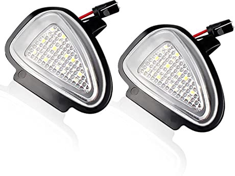SAFWEL Nebelscheinwerfer 2Pcs Auto Unter Seite Spiegel Licht Pfütze Lampe Für Golf 6 GTI Cabriolet - Höflichkeitslicht