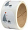 Weihnachtsaufkleber zum Beschriften als Geschenkaufkleber – 50 Sticker Weihnachten – rund, Ø 4 cm – Weihnachtsetiketten selbstklebend auf Rolle – Sticker Set Weihnachten, Winter - TANNENBAUM