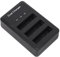 Chargeur de Batterie NP-BG1, Chargeur Micro USB à 3 Emplacements avec écran d'alimentation LCD, Chargeur de Batterie D'appareil Photo pour NP-BG1