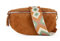 lePelou Bauchtasche aus Veloursleder, Wildleder Bauchtasche, Festival Tasche, Cross Body Tasche, Gürteltasche, Geschenk (Cognac 4, L)
