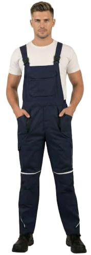 BWOLF Drift Arbeitslatzhose Männer Latzhose Herren Arbeitshose mit Latz mit Multifunktionstaschen, Ripstop-Gewebe mit vielen Taschen