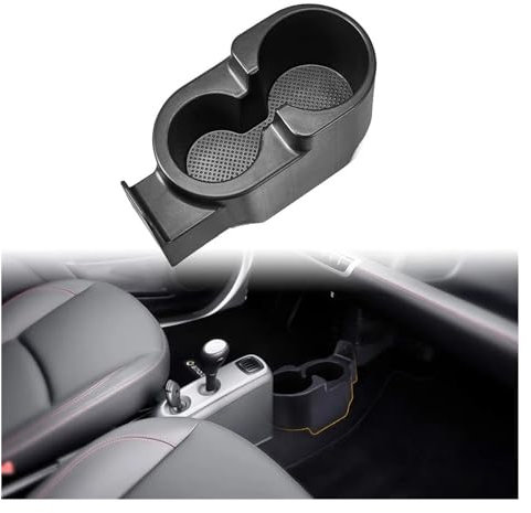 BEUAOCK A4518100370 Verbesserter Auto-Getränkehalter, kompatibel mit Smart Fortwo 451 450 1998–2015, Getränkehalter for Getränkehalter in der Mittelkonsole, Doppel-Getränkehalter-Organizer