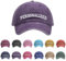 GELLEDI Personalisierbare Baseballkappe mit Namen, Vintage, gewaschen, unstrukturiert, 100% Baumwolle, verstellbare Baseballkappe, Papa-Cap, Violett, 57 EU