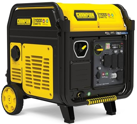 Champion Power Equipment 11,000-Watt Electric Start Dual Fuel Home Backup Portable Inverter Generator with Quiet Technology and CO Shield