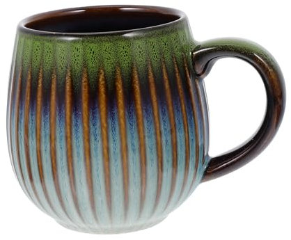 Amosfun Ceramic Tea Mug Kiln Glaze Coffee Mug Milk Cup Drink Cup Storage for Home Office