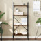 Iiaky Bücherregal 4 Fächer Schrank Regal BüCherschrank Raumteiler Regal RegalwüRfel Shelves BüRo Schrank Braun Eiche 56x31,5x138,5 cm Holzwerkstoff