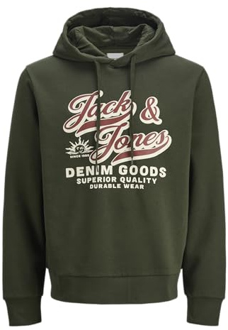 JACK & JONES Herren Jjelogo Sweat Hood 2 Col 25/26 Noos Pls Jjelogo Sweat Hood 2 Col 25/26 Noos Pls (1er Pack)
