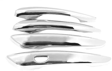 JAYWIS Äußerer Autotürgriff Autotürgriffabdeckung, Glänzender Türgriff-Aufkleber, Rahmendekorationsschutz Für Mazda CX60 CX 60 CX-60 KH 2022 2023(Chrom)