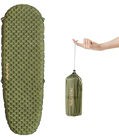 Naturehike 3,5R- Wert Camping Isomatte Ultralight 4 Jahreszeiten (-6℃) Selbstaufblasend mit aufblasbarer Tasche,Isomatte Luftmatratze Langlebige Hoher R-Wert, hohe Isolierung, für den Winter