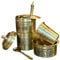 Elephant Marathon Brass South Indian Coffee Filter with Dabara Set and 1 Small Spoon - Matt Finish - 150 ml