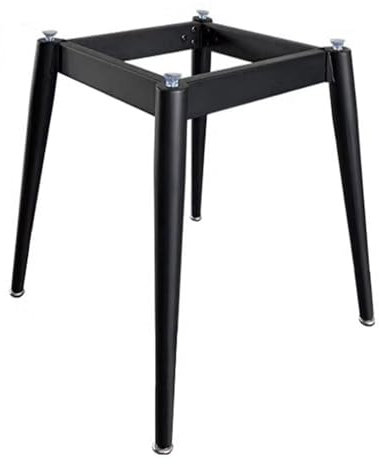 Moderne, robuste Eisen-Tischbeine mit Saugnäpfen für Marmor/Glas-Tischplatte, industrieller Schreibtischrahmen für Zuhause, Küche (80 cm x 80 cm x 72 cm, schwarz)