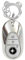 ZVRSUA Coque de Clé de Voiture pour Mercedes Benz，Joli Porte Clé Voiture en Argent Incrusté de Diamants，Accessoire Voiture Compatible avec Mercedes S G E GLC EQE EQS 300 350 450 500 560 580 (Argent)