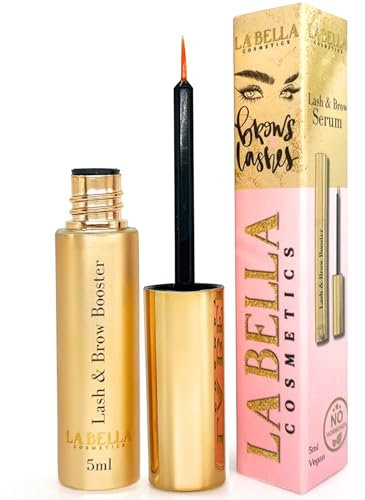 Wimpernserum & Augenbraunserum 5 ml - 2in1 ohne Hormone Vegan - für längere dichtere starke Wimpern -Wimpernwachstum, Wimpernpflege, Wimpernbooster - Vitaminkomplex -Hyaluron -Kollagen -Aminosäuren
