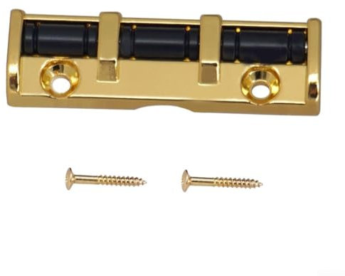Rollmutter 3 Sättel für E-Gitarrenteile verbessern Stimmstabilität und Saitenlänge (Gold)