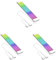 Ohewiiuk 3X RGB Power Extension Cable ARGB Power Extension Cable 5V 3Pin RGB LED Light Strip Bar for PC Case