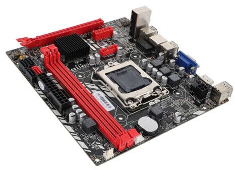 DOITOOL 1155 Tarjeta CPU De La Placa Base Placa Base para Juegos Tarjeta De Red Mini WiFi Componentes De La Computadora Cableado a De Circuito Impreso Black