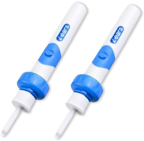 Ohrenschmalz-Sauger, Oro Clear, Otoset Ear Cleaning KopfhöRer, Ohrenreiniger, Ear Cleaner mit 2 Waschbaren ErsatzköPfen und Batterie (2Pcs)