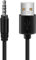 Steowsey 3.5mm Clavija Jack de Audio AUX a USB 2.0 Macho Cable del Cargador Cable Adaptador para MP3 del Coche