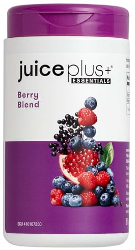 Juice Plus+ Berry Blend: Nutrient-Packed Supplement from Concord Grape, Blueberry, Cranberry, and More - Plant-Based Vitamins - Vegan, Gluten-Free - 2 Bottles (120 Adult Servings)