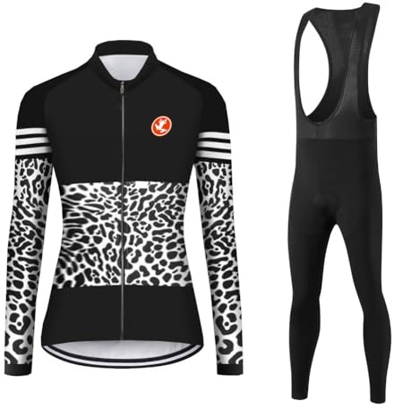 UGLY FROG Thermodream Winter-Fahrradanzug für Damen, Thermo-Kleidungs-Set, winddicht, langärmelig, Jersey, Trägerhose für Fahrradfahren