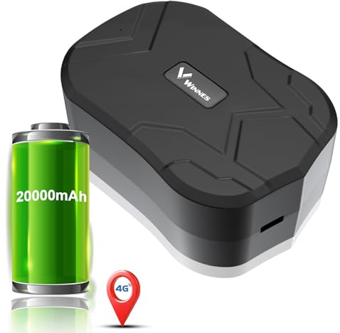 Tracker GPS 20000mah Traceur GPS Voiture 4G LTE Autonomie Jusqu'À 240 Jours Étanche Magnétique Traqueur Distance Illimitée Abonnement Requis Alarmes Multiples Traceur Portable Géolocalisation TK905Pro