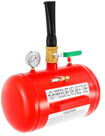 FROPIJ Reifenfüller mit Manometer & Reifenschockfüller 20L - 10 Bar Maximaldruck - Reifen Booster - Druckluft Reifenbefüller, Airbooster Luftkanone Befüllhilfe für Auto, Motorrad, LKW