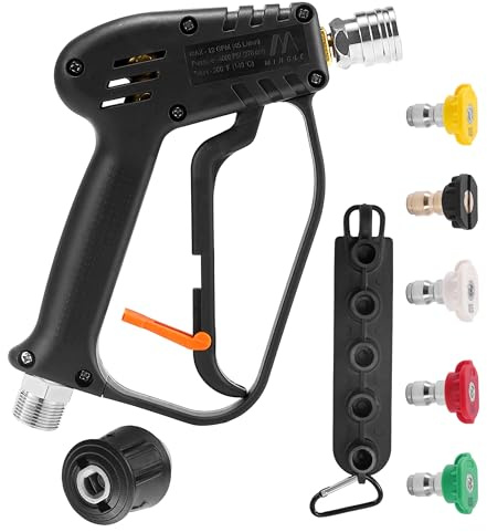 M MINGLE Pressure Washer Gun with Adapter, Compatible with Karcher K Series, K2, K3, K4, K5, K6, K7, M22-14 Fitting, 4000PSI