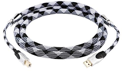 BOAACOUSTIC JIB Câble audio USB A vers USB B DAC pour imprimante S-OCC 2.0 type A vers type B OTG Câble d'imprimante pour DAC et ordinateur, carte son, décodeur, amplificateur, lecteur numérique 1 m