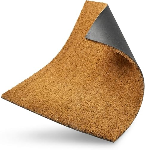 Kokosmatte nach Maß TIGER CLASSIC | auf individuelles Mass gefertigt | in 3 Stärken | zentimetergenauer Zuschnitt | rutschfeste & robuste Schmutzmatte | 17 mm dick, 101-120 cm breit, 20-60 cm lang