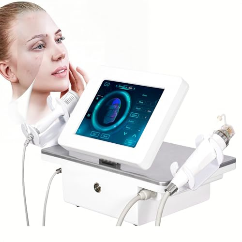 Morpheus 8 Máquina de Microagujas RF de Oro 2 en 1, con Martillo Frío, Pantalla Táctil HD, para Reafirmación y Rejuvenecimiento Facial (A)
