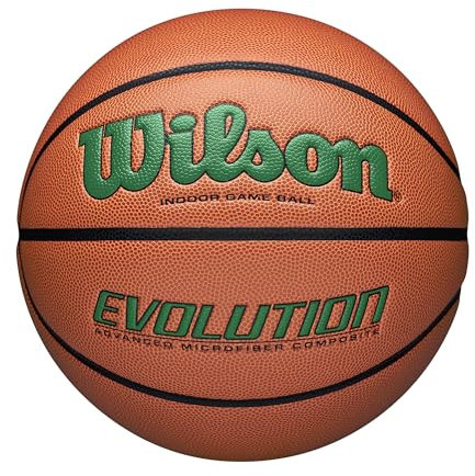 Wilson Basketball EVOLUTION 295 GAME BALL, Mischleder, Indoor-Basketball, Grün