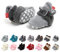 Unisex Neugeborenes Schneestiefel Weiche Sohlen Streifen Bootie Kleinkind Stiefel Niedlich Stiefel Socke Einstellbar (0-6 Monate, L/N Grau)