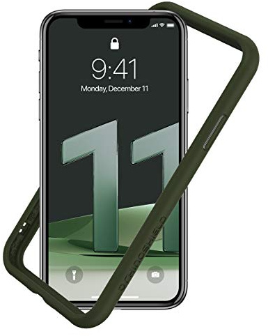 RhinoShield Bumper Case kompatibel mit [iPhone 11 / iPhone XR] | CrashGuard NX - Schockabsorbierende Dünne Schutzhülle 3.5 Meter Fallschutz - Camo Grün